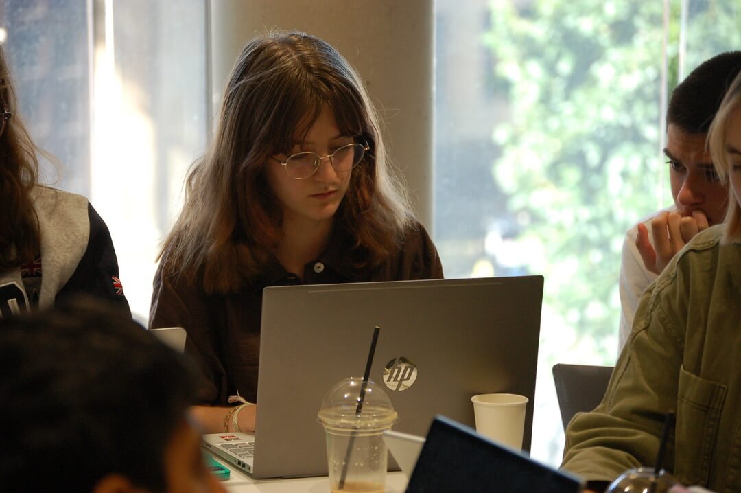 OxBright student studying on an online summer school.