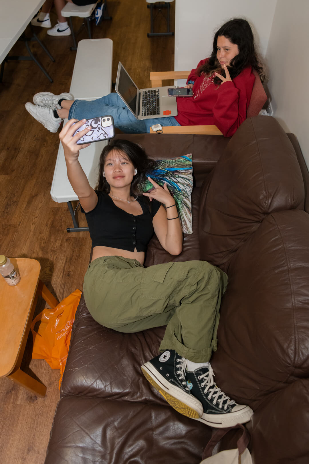 Two Oxford Scholastica Academy students experiencing city university life.
