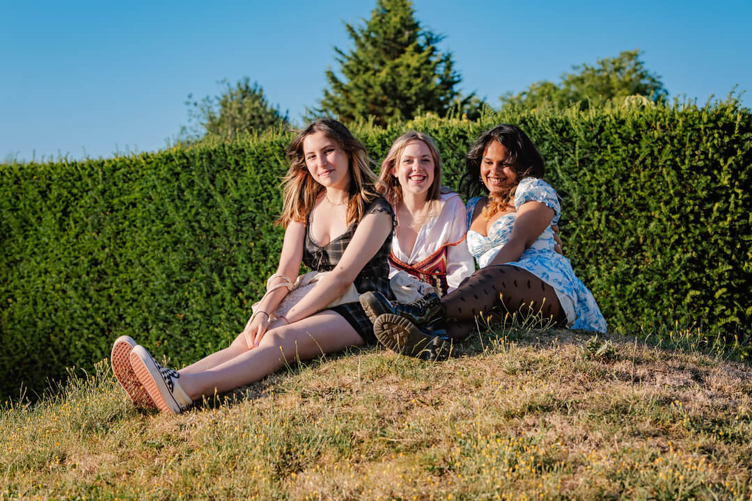 Three OxBright students preparing to apply to UK universities.