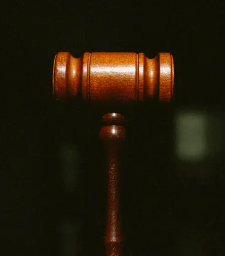 Photo of a judge's gavel