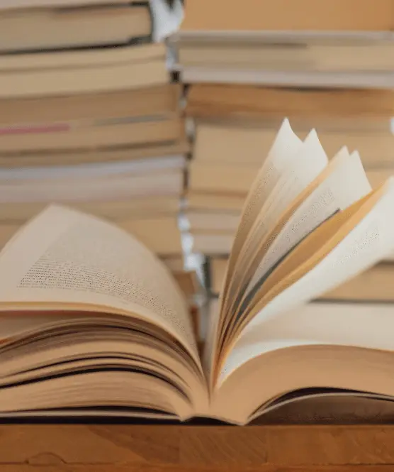 open book with pages flared
