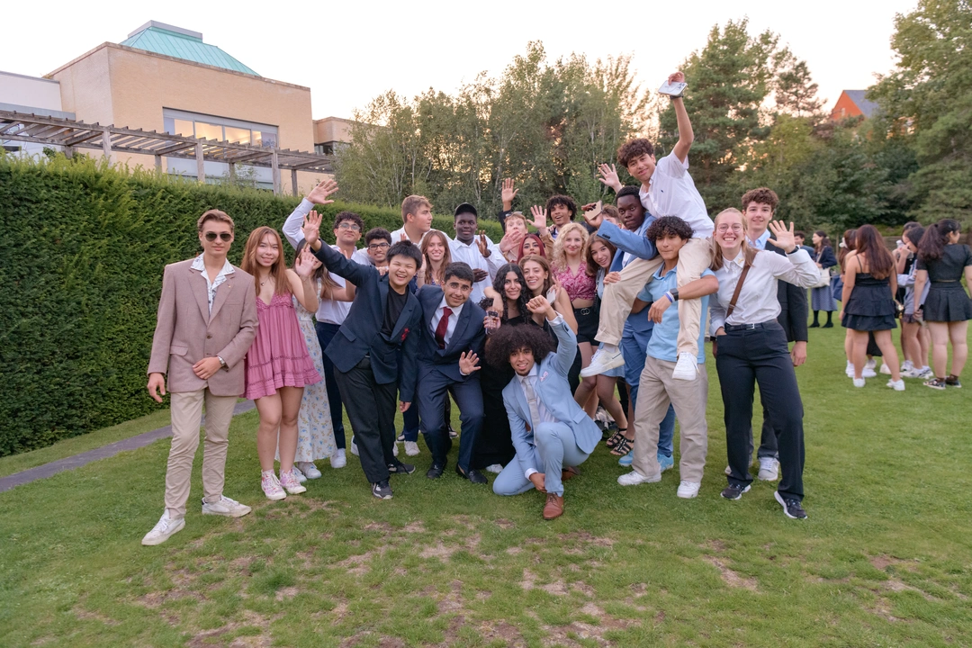 Group of OxBright students smiling and posing for a photo