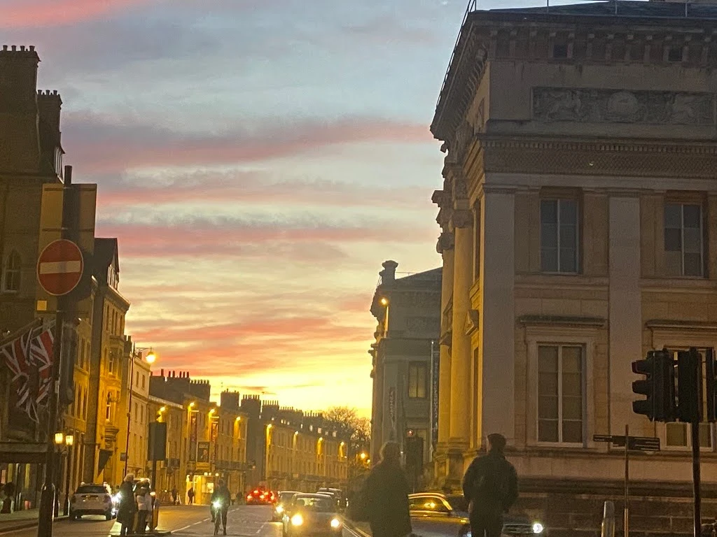 Sunset over the Ashmolean Museum