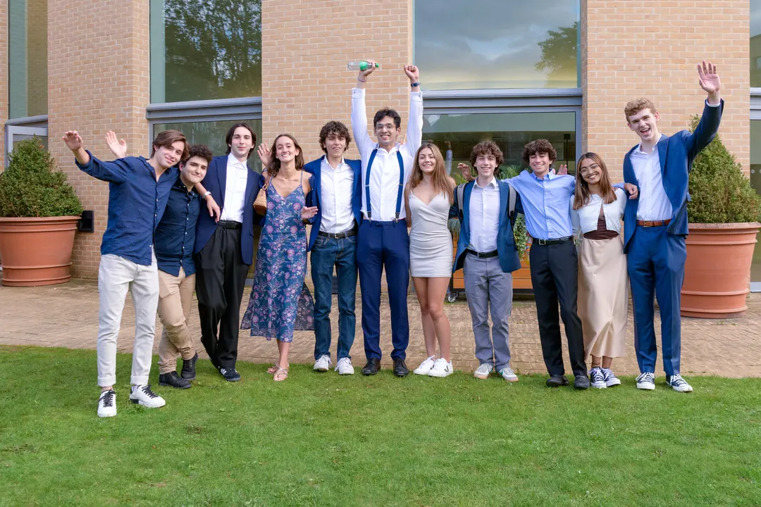 Group of students celebrating their graduation